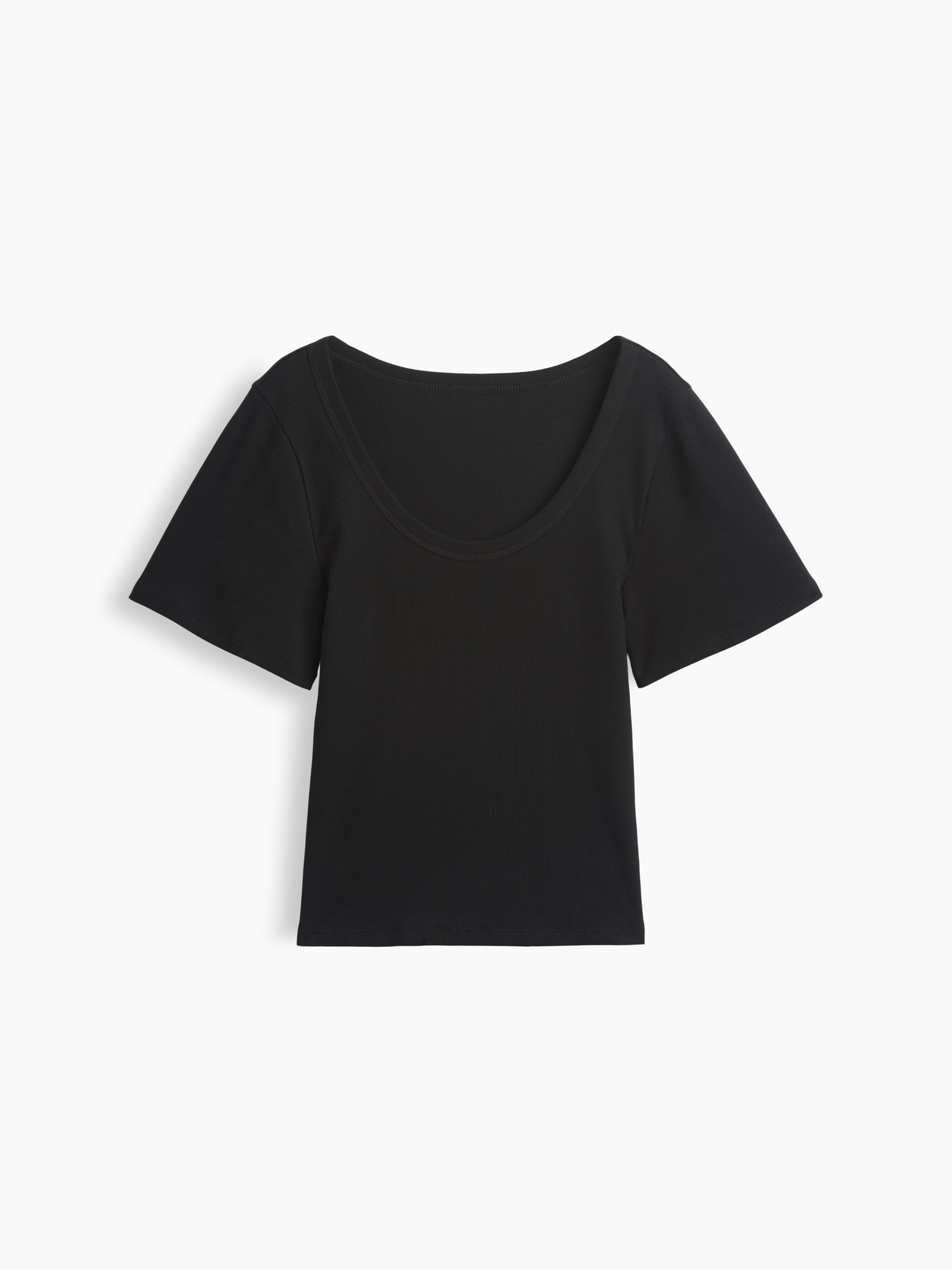 Rib Scoop T-Shirt