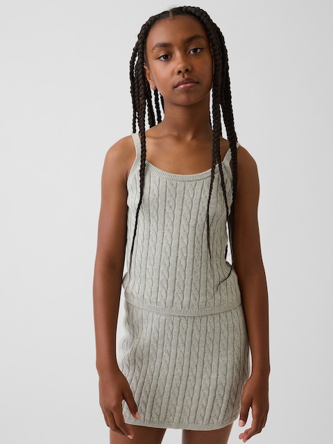 Kids Cable-Knit Sweater Cami