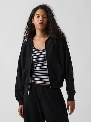 フレンチテリー GAP NYC オーバーサイズ ジップアップパーカー
