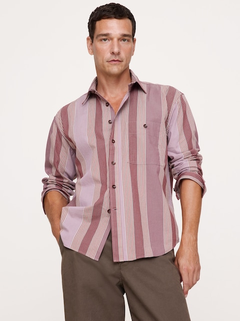 CHEMISE DÉCONTRACTÉE EN POPELINE DE COTON DÉLAVÉE