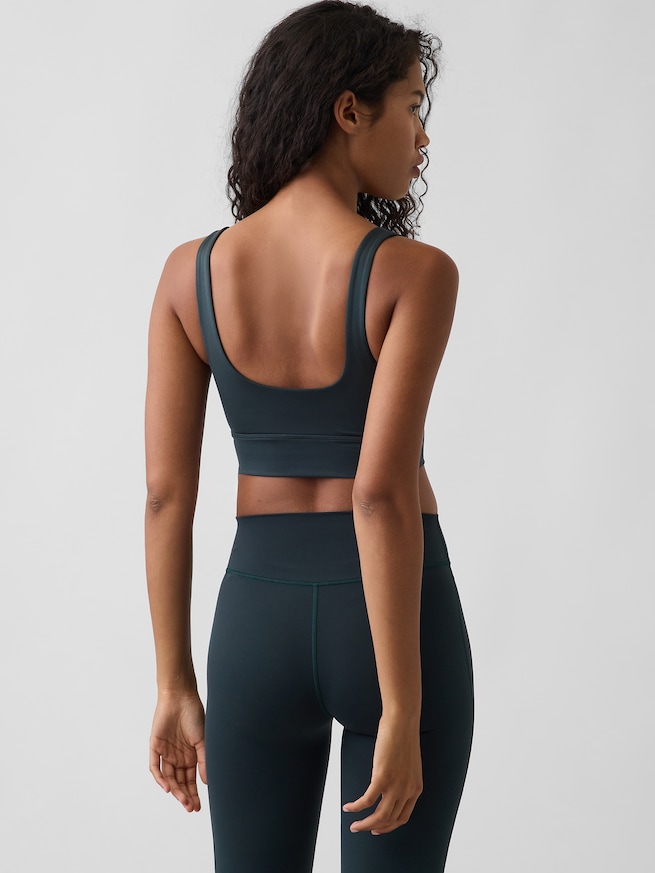 GapFit スムース スクエアネック スポーツブラ-1