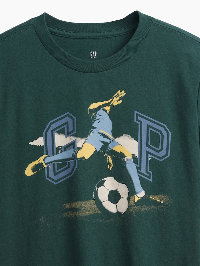 グラフィック GAPロゴTシャツ (キッズ)-2