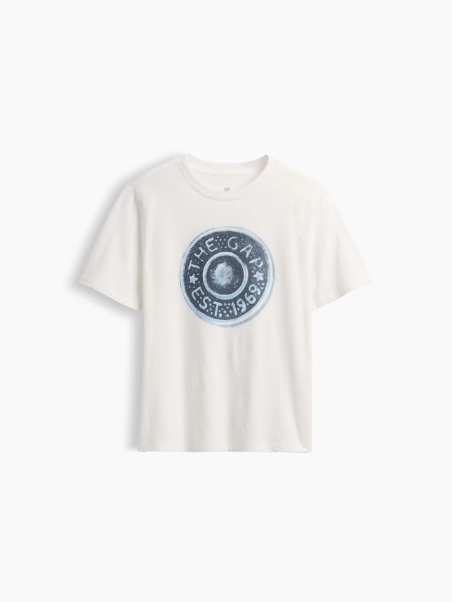 グラフィック GAPロゴTシャツ (キッズ)-0
