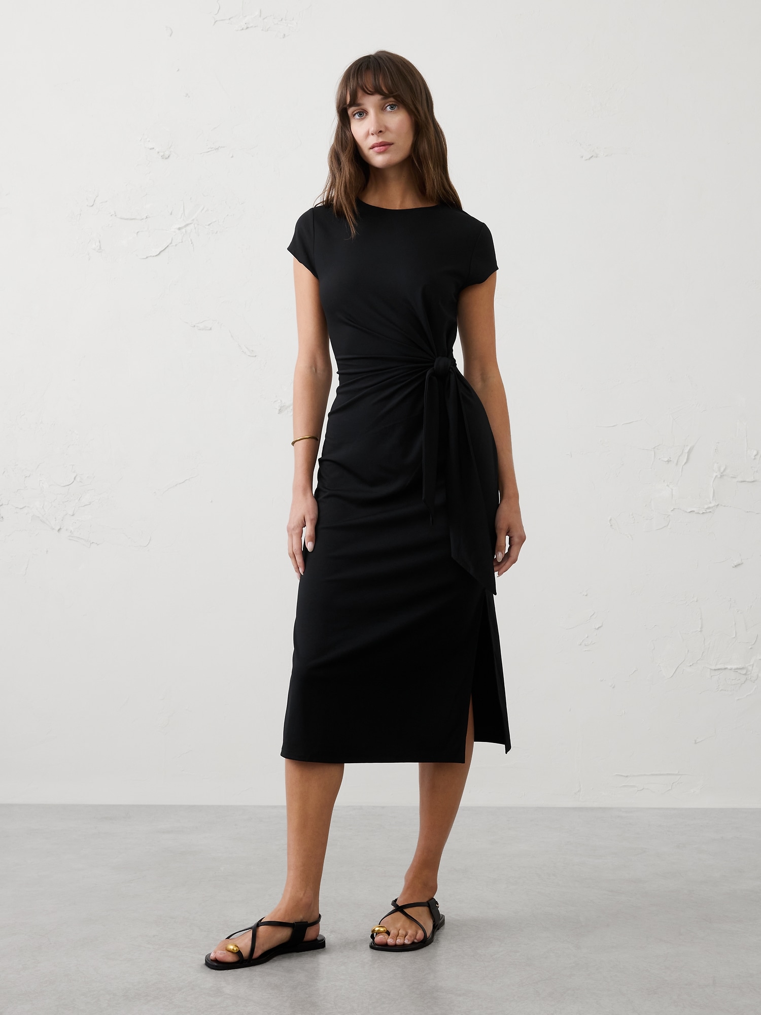 banana republic black one shoulder dress Banana Republic Odile One Shoulder Linen Dress Petite XS Retails For $180! NWT