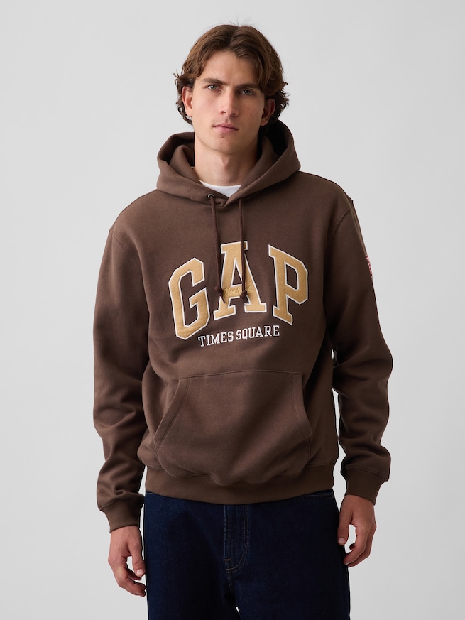 ヴィンテージソフト GAP NYタイムズスクエア リラックスフィットパーカー-0