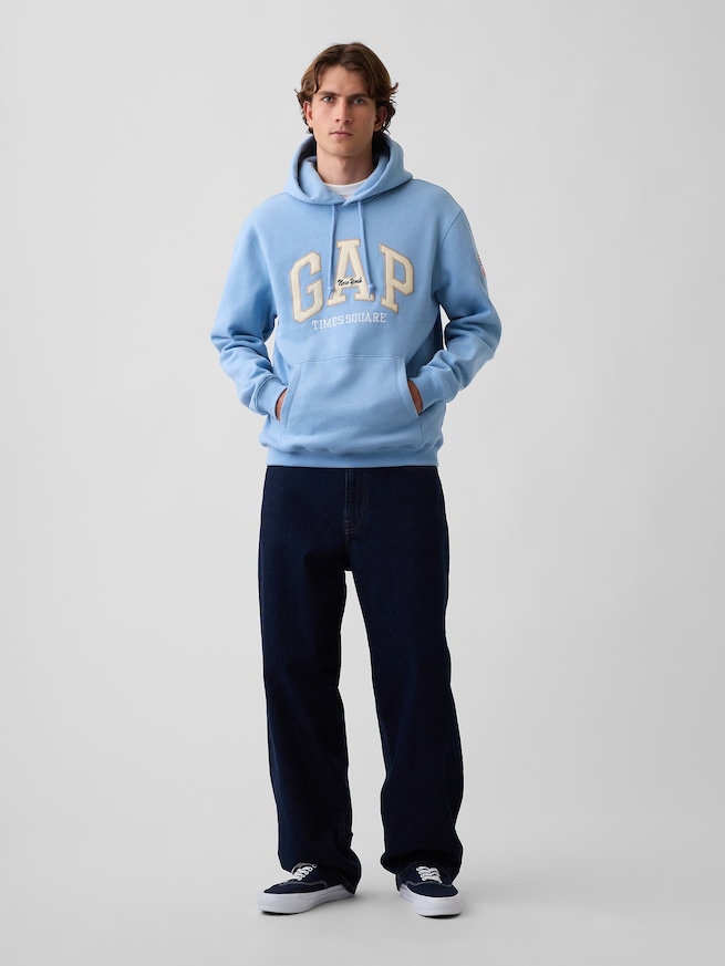 ヴィンテージソフト GAP NYタイムズスクエア リラックスフィットパーカー-1