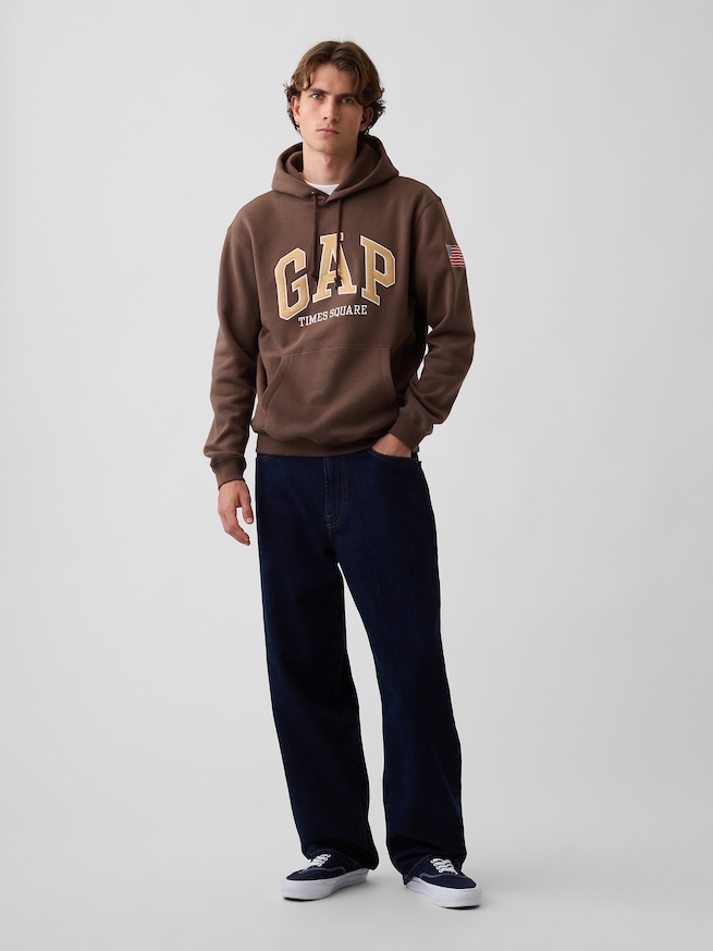 ヴィンテージソフト GAP NYタイムズスクエア リラックスフィットパーカー-1