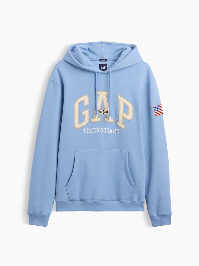 ヴィンテージソフト GAP NYタイムズスクエア リラックスフィットパーカー-4