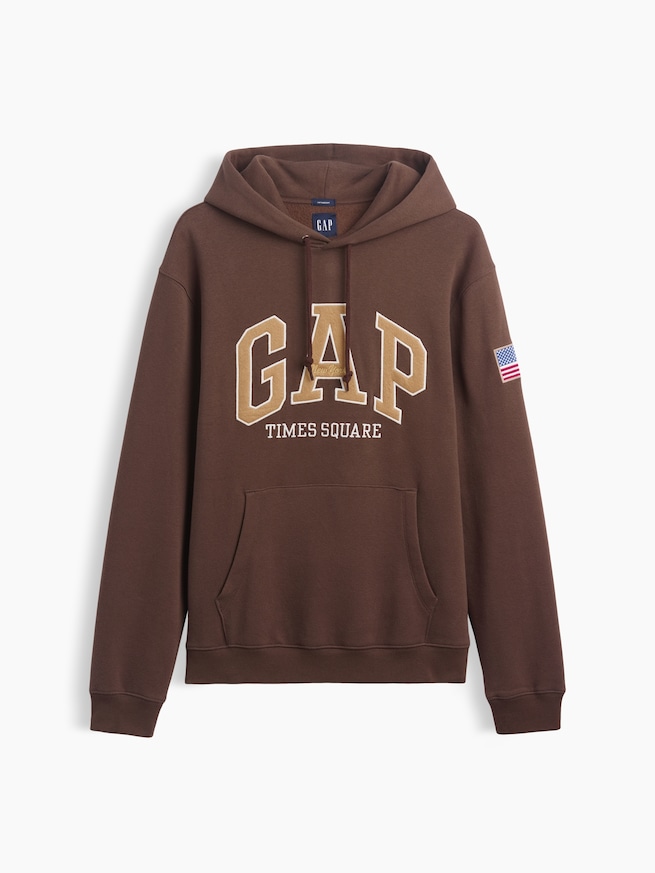 ヴィンテージソフト GAP NYタイムズスクエア リラックスフィットパーカー-4