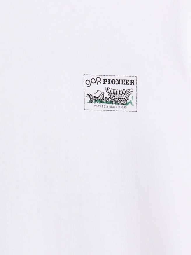 ヘビーウェイト GAP Pioneer グラフィックTシャツ-3