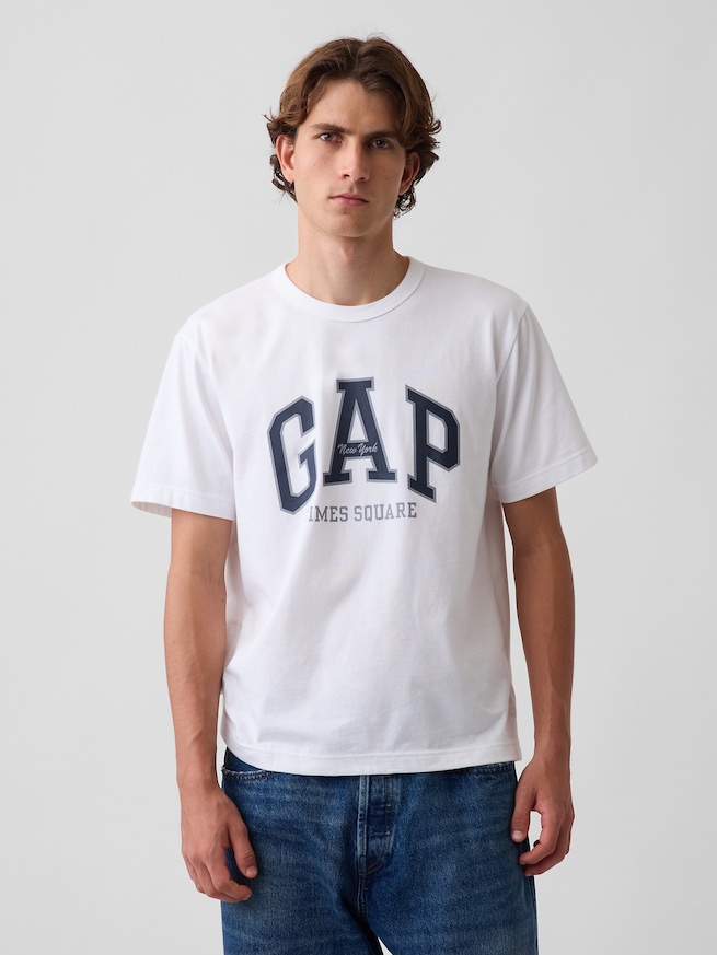 タイムズスクエア GAPNew YorkロゴTシャツ-0