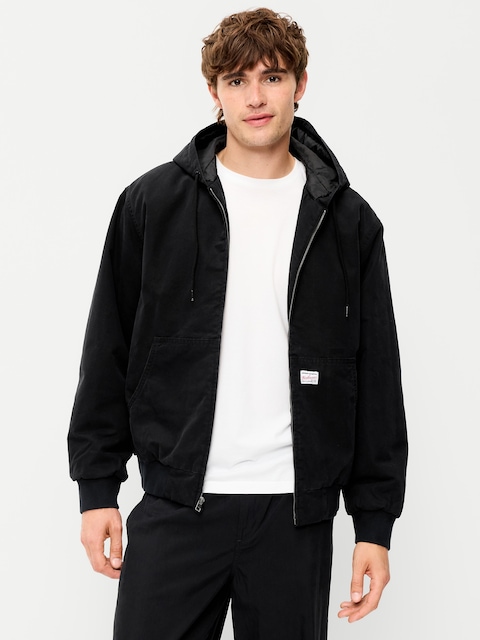 VESTE À CAPUCHON SURDIMENSIONNÉE EN TOILE