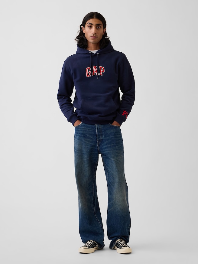 ヴィンテージソフト GAP NYタイムズスクエア リラックスフィットパーカー-1