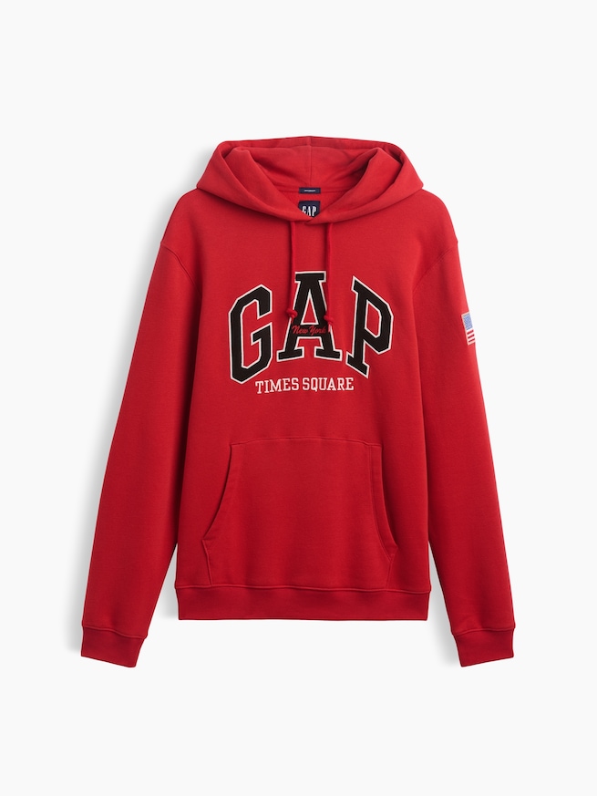 ヴィンテージソフト GAP NYタイムズスクエア リラックスフィットパーカー-4