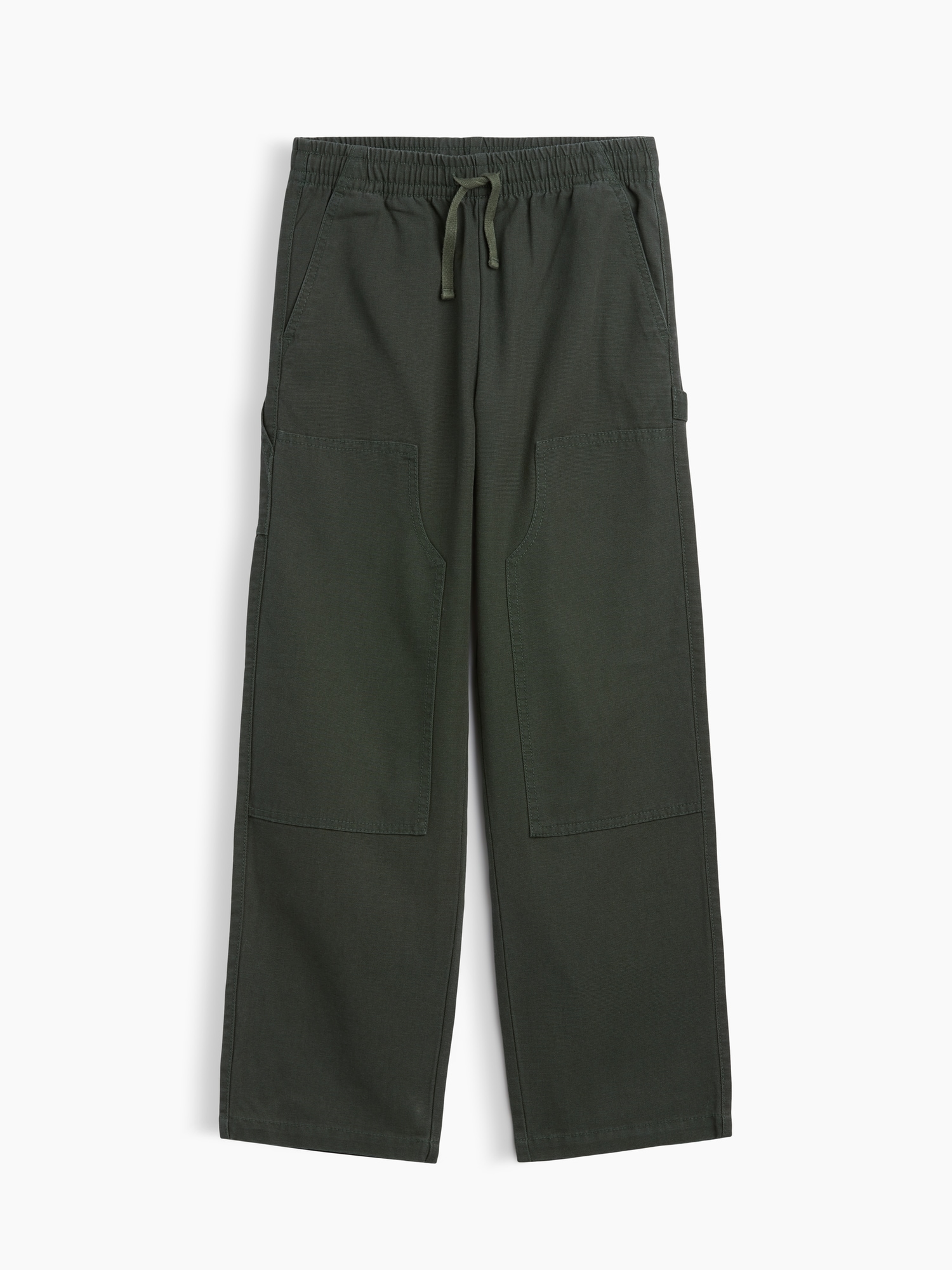 Kids Relaxed Pull-On Canvas Carpenter Pants