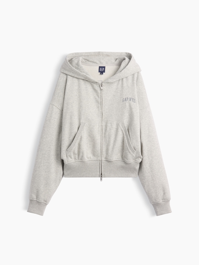 フレンチテリー GAP NYC オーバーサイズ ジップアップパーカー-1