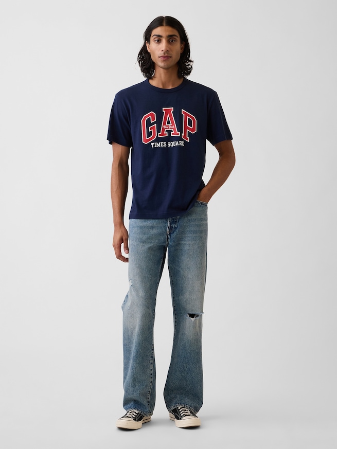 タイムズスクエア GAPNew YorkロゴTシャツ-1