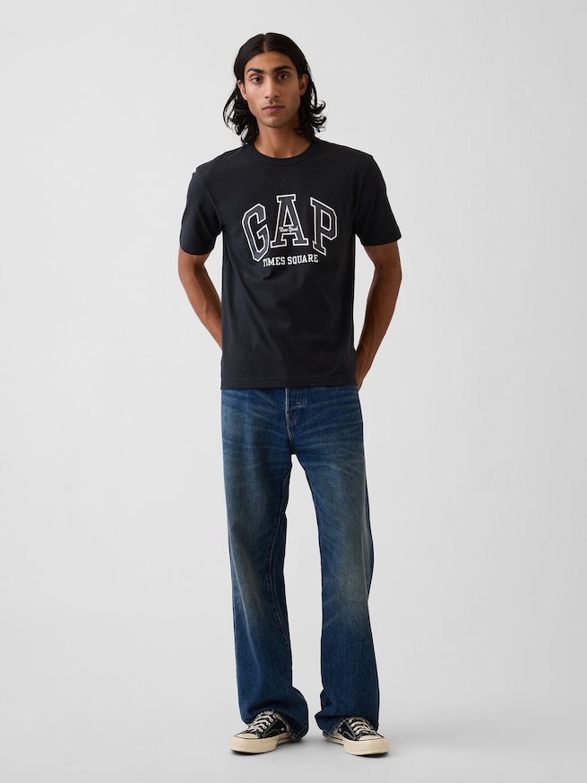 タイムズスクエア GAPNew YorkロゴTシャツ-1