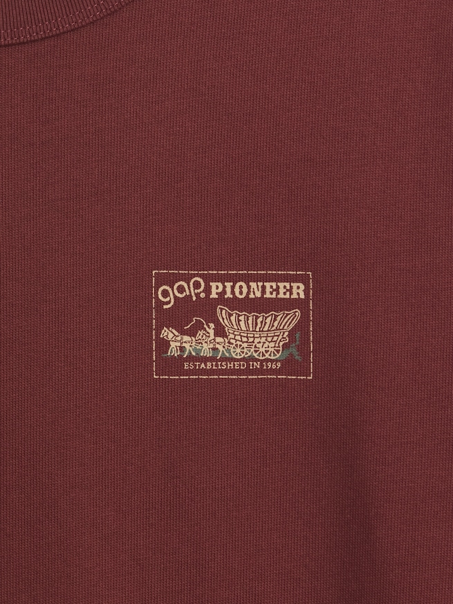 ヘビーウェイト GAP Pioneer グラフィックTシャツ-3