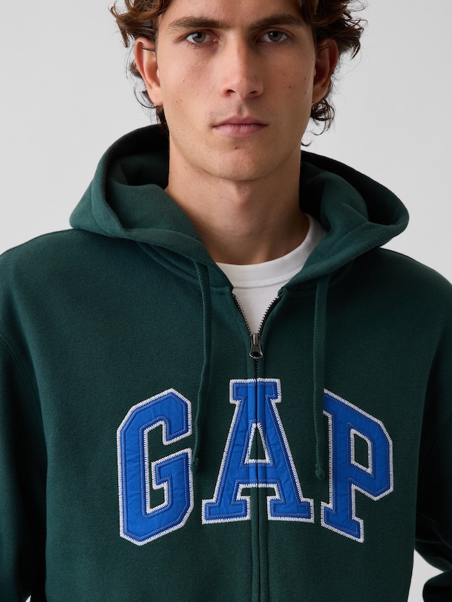 GAPアーチロゴ フルジップ パーカー-3