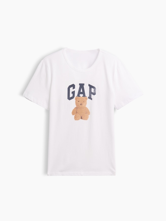 オーガニックコットン ヴィンテージソフト GAPロゴTシャツ-4