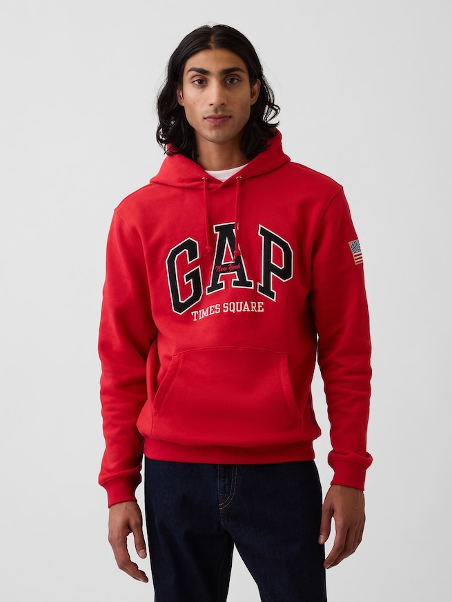 ヴィンテージソフト GAP NYタイムズスクエア リラックスフィットパーカー-0