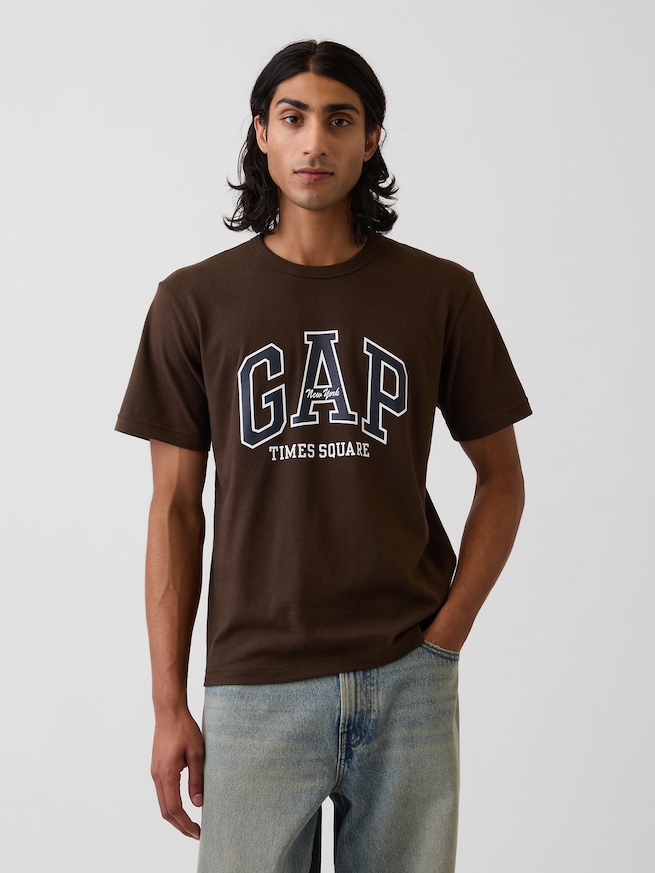 タイムズスクエア GAPNew YorkロゴTシャツ-0