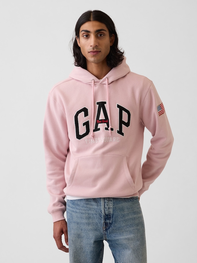 ヴィンテージソフト GAP NYタイムズスクエア リラックスフィットパーカー-0