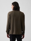リラックスフィット ヘンリーネックTシャツ-2