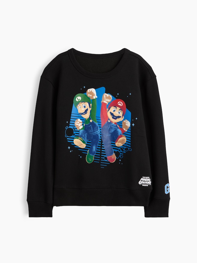 GapKids スーパーマリオ リラックスフィット グラフィックスウェットシャツ-1