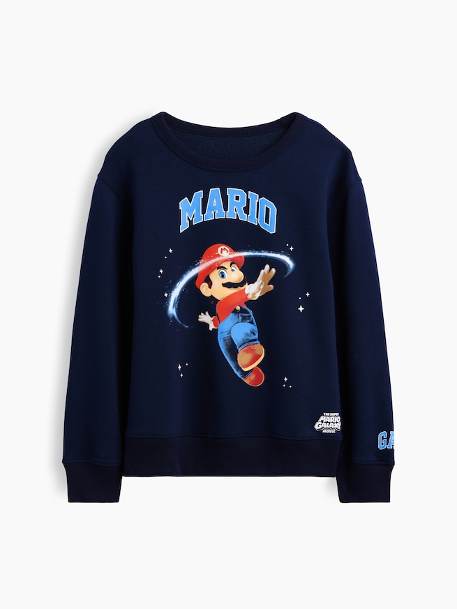 GapKids スーパーマリオ リラックスフィット グラフィックスウェットシャツ-1