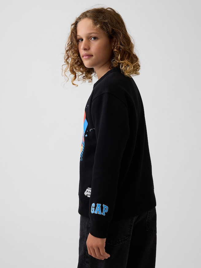 GapKids スーパーマリオ リラックスフィット グラフィックスウェットシャツ-2