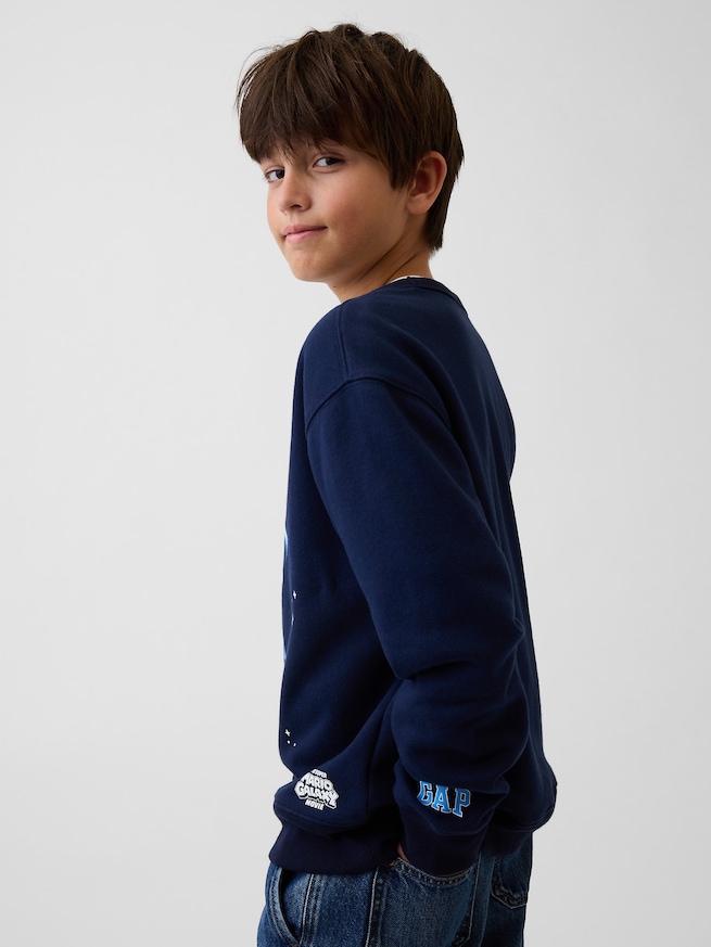 GapKids スーパーマリオ リラックスフィット グラフィックスウェットシャツ-2