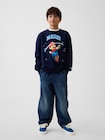 GapKids スーパーマリオ リラックスフィット グラフィックスウェットシャツ-3