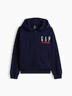 ヴィンテージソフト フレンチテリー リラックスフィット GAPロゴ ジップアップパーカー (キッズ)-1