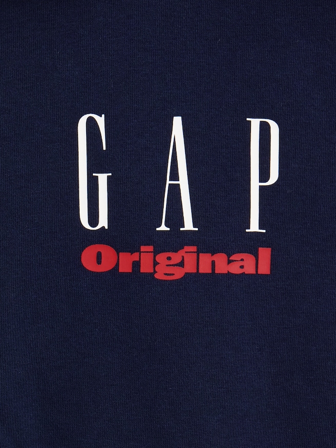 ヴィンテージソフト フレンチテリー リラックスフィット GAPロゴ ジップアップパーカー (キッズ)-4