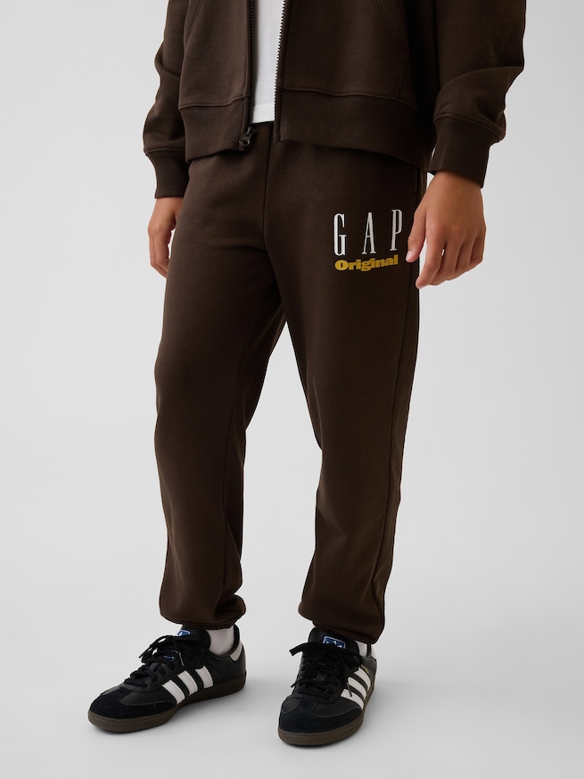 ヴィンテージソフト フレンチテリー リラックスフィット GAPロゴ ジョガーパンツ (キッズ)-2