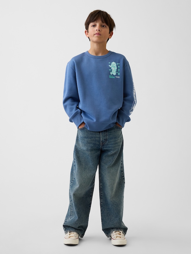GapKids マインクラフト リラックスフィット スウェットシャツ-3