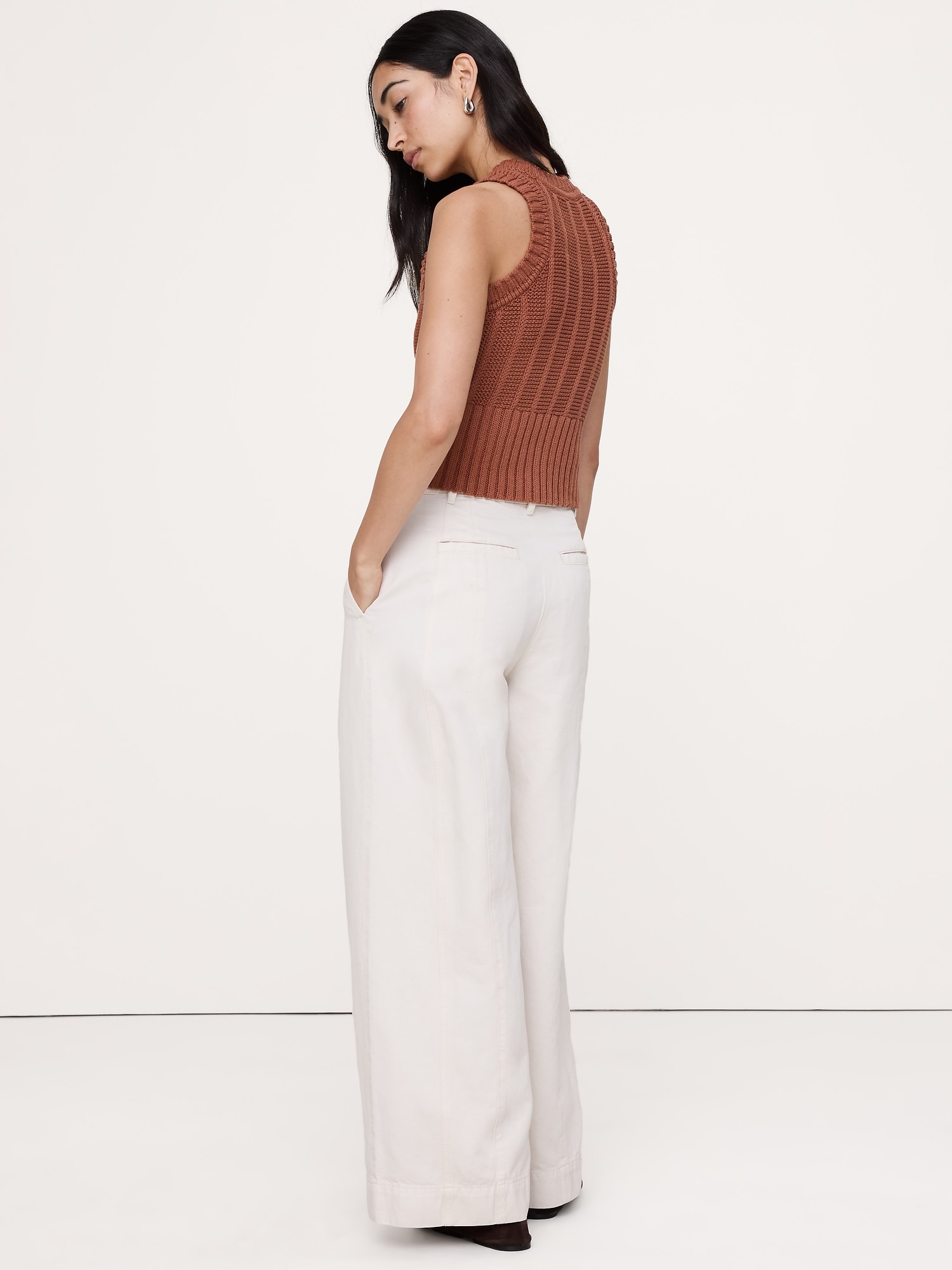 High-Rise Wide-Leg Utility Pant
