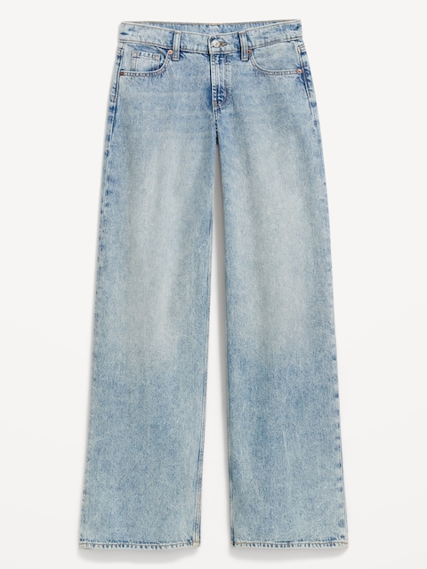 Low-Rise Baggy Wide-Leg Jeans