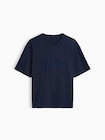 ヘビーウェイト リラックスフィット GAPロゴ クロップドTシャツ-4
