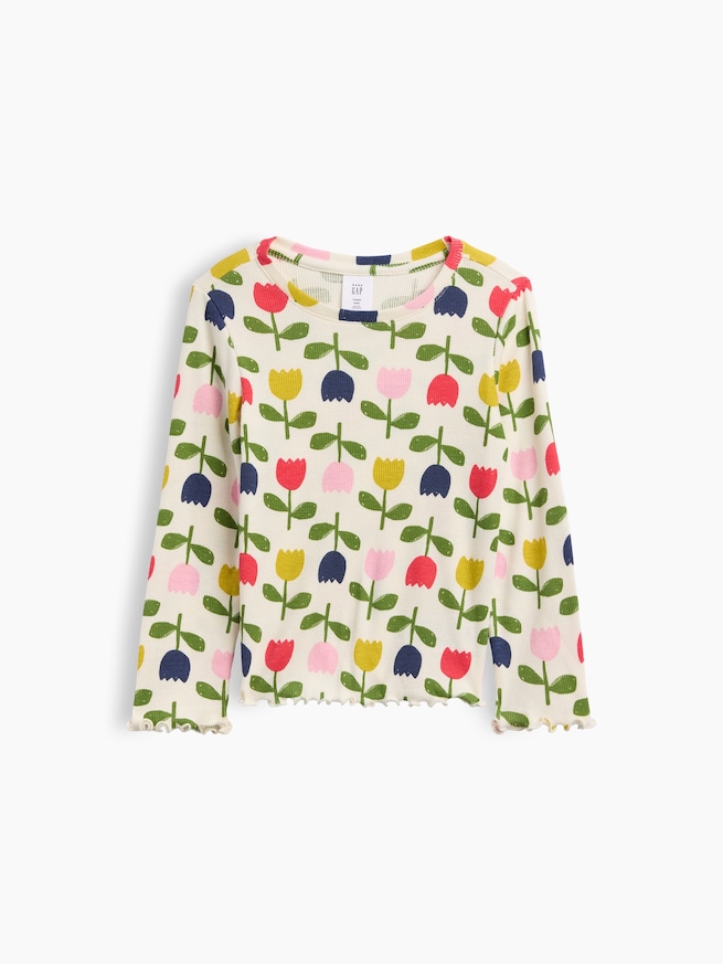 babyGap リブ クルーネックTシャツ-0