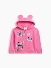 Gap x ディズニー ミニーマウス リラックスフィット グラフィック ジップアップパーカー-0