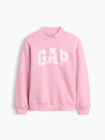 オーバーサイズ モックネック GAPロゴ スウェットシャツ (キッズ)-0
