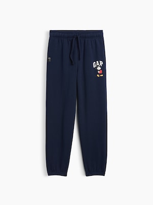 GapKids &times; ディズニー ミッキーマウス リラックスフィット GAPロゴ ジョガーパンツ