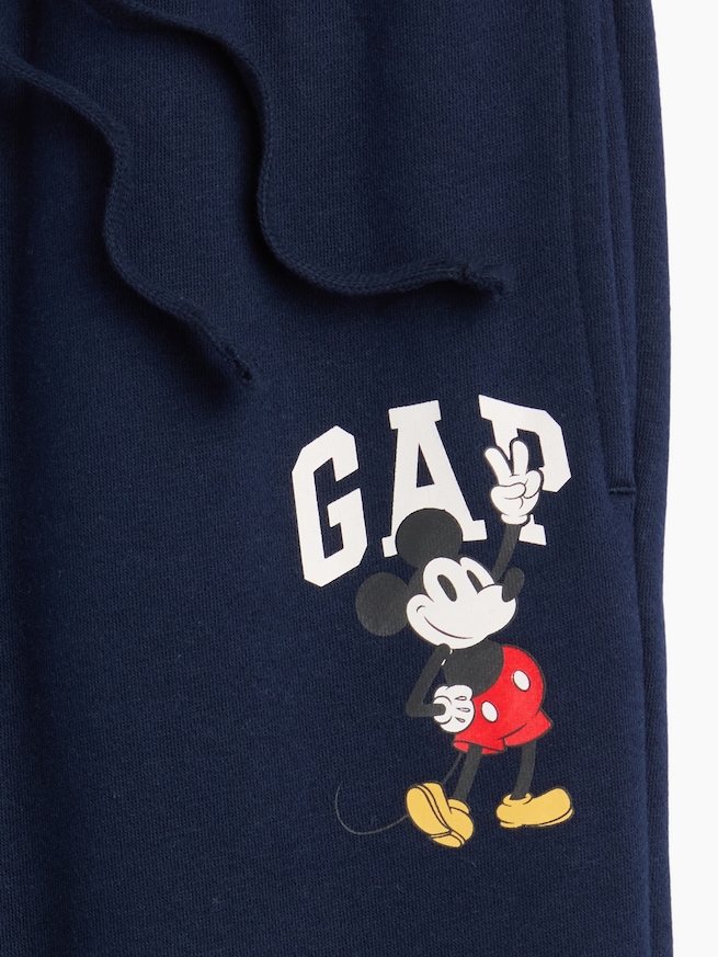 GapKids &times; ディズニー ミッキーマウス リラックスフィット GAPロゴ ジョガーパンツ-2