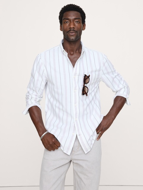 Standard-Fit Cotton Oxford Shirt