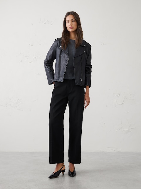 Straight High-Rise Tailored Jean