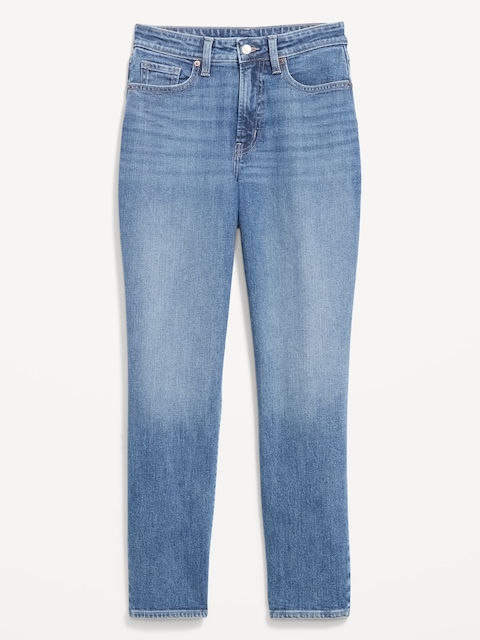 JEAN OG PROFILÉ DROIT À TAILLE HAUTE LONGUEUR CHEVILLE