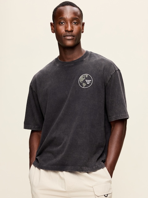 T-SHIRT À MANCHES COURTES À IMPRIMÉ RÉTROCONFO